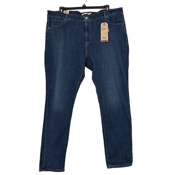 Levi's 721 High Rise Skinny Jeans Size 24W Medium Wash Stretch Denim Sculpt - Picture 1 of 16